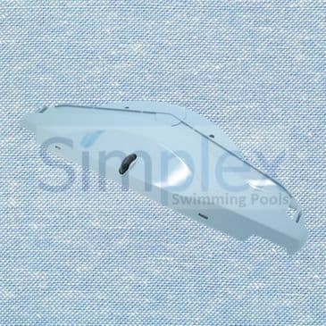 12. Maytronics Supreme M3 Pool Cleaner Side Panel Assembly + Wheel - Grey