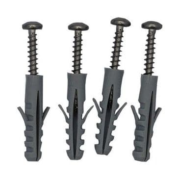 4 x SS Screw and Wall Plug for ABS Bracket