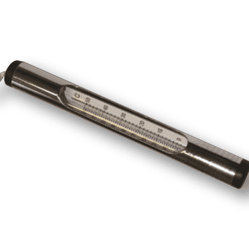 Deluxe Chrome / Brass Thermometer