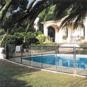 Rollaway Dark Green Fence with Concrete Fixings