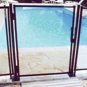 Self Closing Rollaway Fence Gate Surface Mount