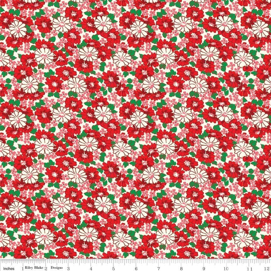 Daisy Red Hope Chest Penny Rose fabrics