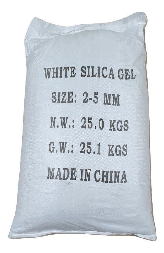 25kg White Silica Gel Desiccant 2-4mm Beads