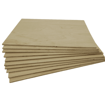 3mm A5 (approx) Birch Ply Sheets - SECONDS