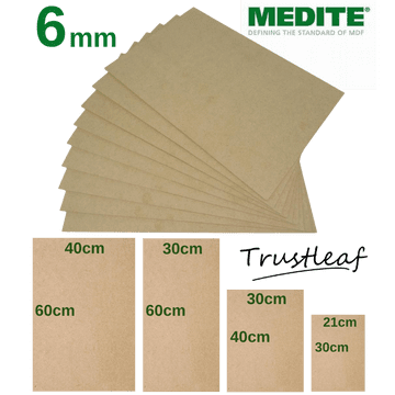 6mm MEDITE MDF sheets