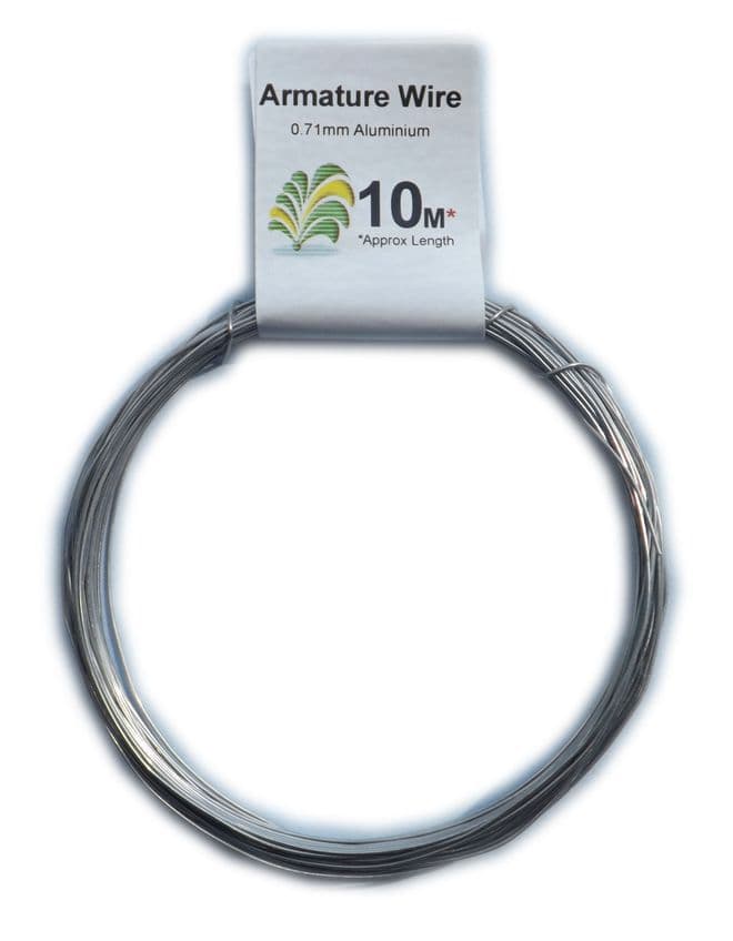 Bare Aluminium Armature Wire - 0.56mm - 4.55mm Diameters