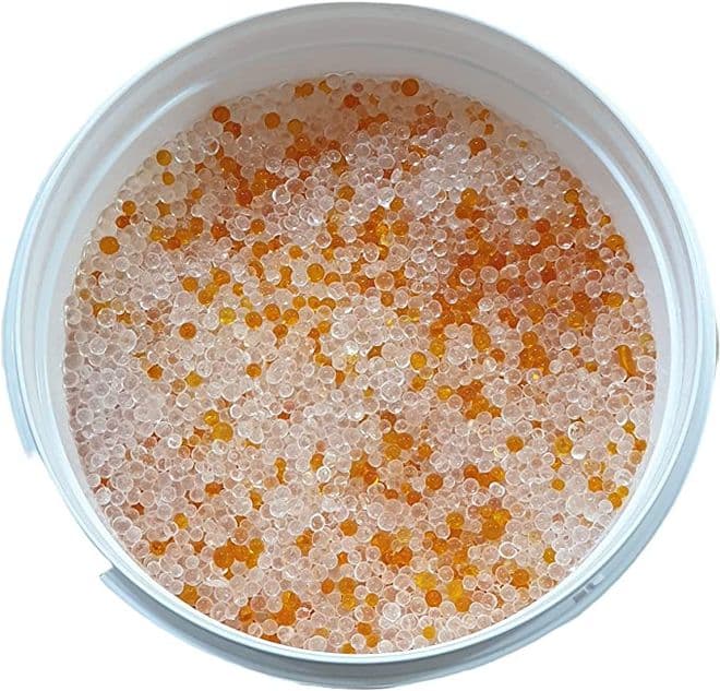 Flower Drying Silica Gel Desiccant Beads with Orange Indicator 2-4mm beads 1kg - 7kg Tubs