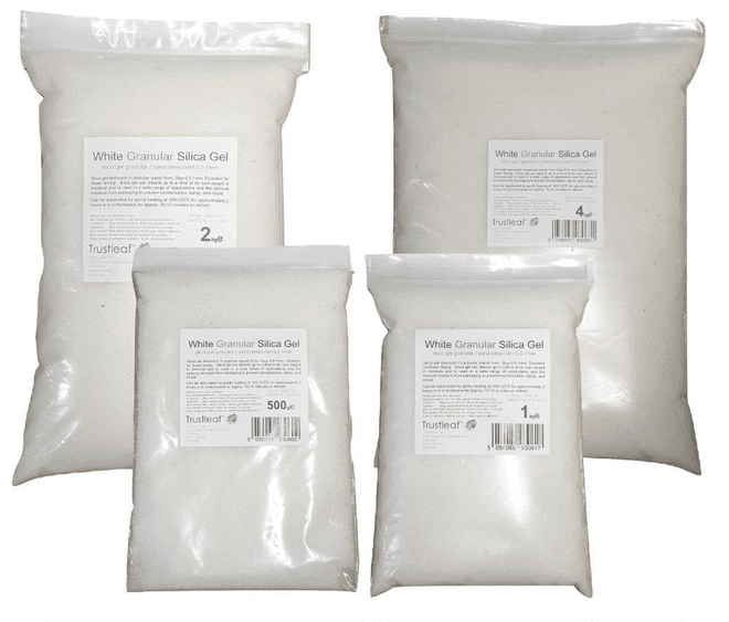 Granular Silica Gel Sand Desiccant 0.5-1mm grains 500g - 12kg Bags