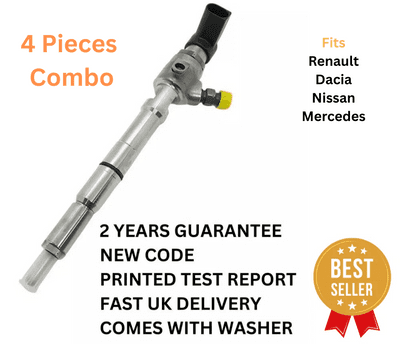 x4 Renault Dacia Mercedes Nissan 1.5 Fuel Injector A2C59507596 166006212R OEM