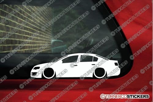 2X Lowered car stickers - for Volkswagen VW Passat B6 R36 sedan L1711