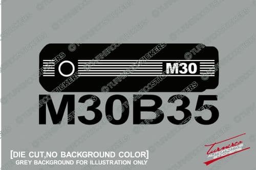" M30B35 " M30 motor theme STICKER - for BMW e28 / e34 535i 5-series classic C38