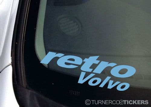 'Retro VOLVO' car sticker / Decal - To Fit Any Old School Volvo