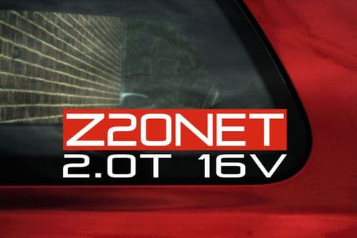 "Z20NET 2.0T 16v " Opel / GM Turbo engine code sticker