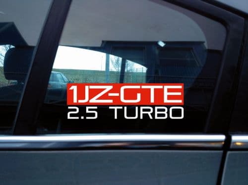 1JZGTE 2.5 Turbo stickers for Toyota Supra 2.5 Soarer GT/ Crown/ Chaser, C77