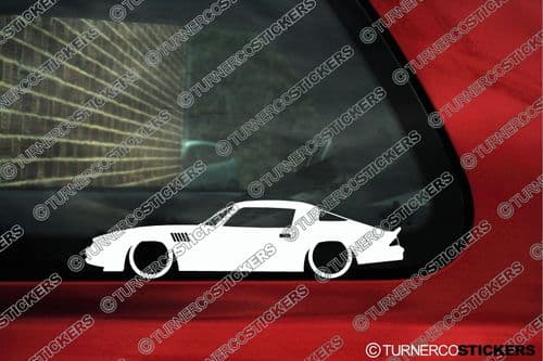 2 Lowered car stickers for Chevrolet Camaro Z28 2nd gen (late spec) classic L775