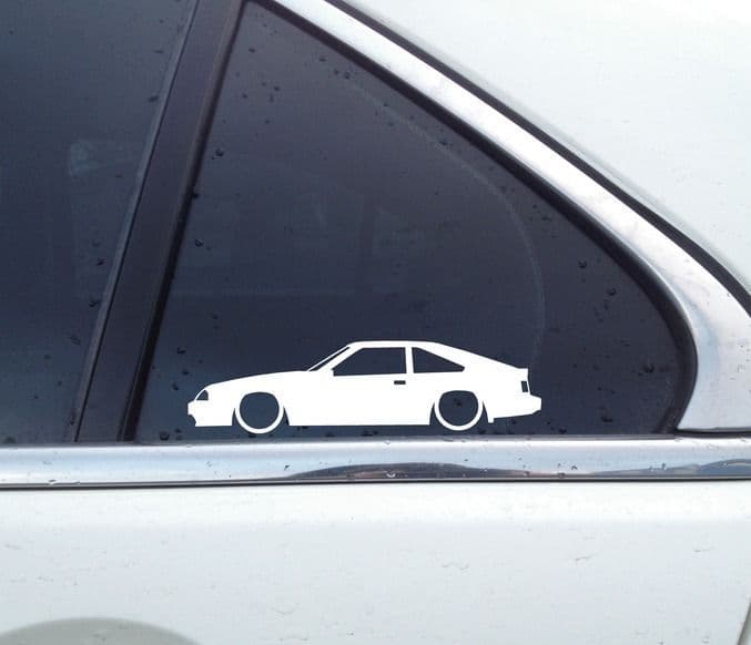 2 Lowered stickers for Toyota Celica hatch 3rd gen A60 198185 classic