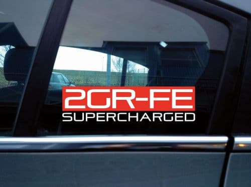 2GR-FE Supercharged enigne code theme sticker for Toyota / Lexus 2GRFE