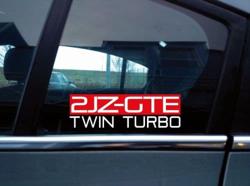 2JZGTE TWIN TURBO engine code sticker - for Toyota Supra RZ MK4 2JZ | C66