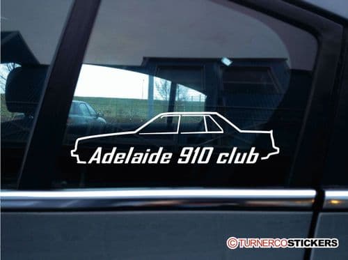 2x Adelaide 910 Club stickers