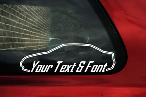 2x Alfa Romeo 156 JS / JTD saloon CUSTOM TEXT stickers