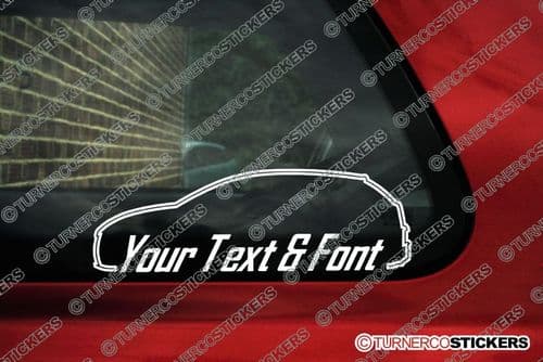2x Alfa Romeo MiTo CUSTOM TEXT stickers