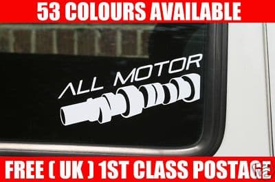 2x All motor sticker For Honda Civic EG/ EK VTi Vtec