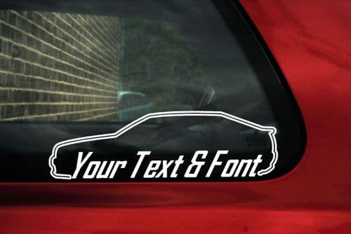 2x Audi 80,S2 Coupe vag CUSTOM TEXT car stickers