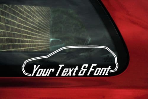 2x Audi A4 (B5) AVANT RS4 Station Wagon CUSTOM TEXT car stickers