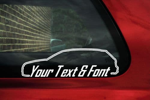 2x Audi A4 (B7) AVANT RS4 Station Wagon CUSTOM TEXT vag car stickers