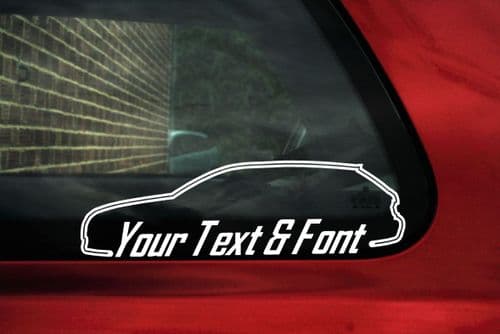 2x Audi A4 (B8) AVANT Station Wagon CUSTOM TEXT vag car stickers