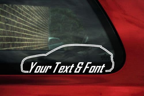 2x Audi S3 / A3 (8P) vag CUSTOM TEXT car stickers