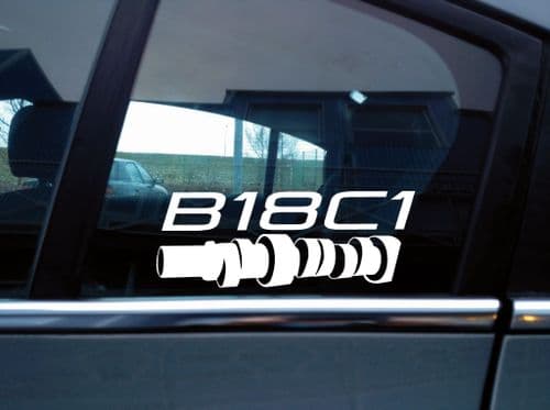 2x B18C1 engine code cam sticker for Honda Integra GS-R GSR DC2,DB8 V191