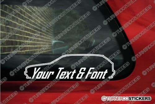 2x BMW E34 530i, 535i 5-Series Touring wagon CUSTOM TEXT stickers