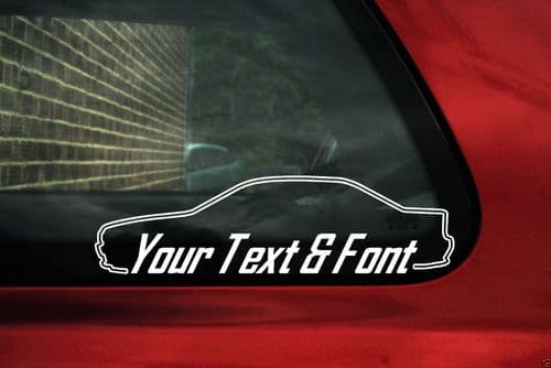 2x BMW e38 740i, 730i, 735i 7-Series CUSTOM TEXT stickers