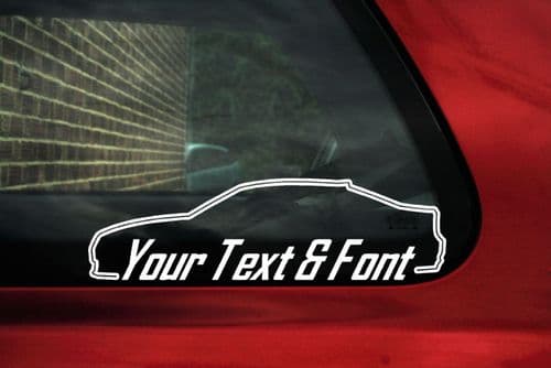 2x BMW e60 M5, 535i. 535d 5-Series CUSTOM TEXT stickers