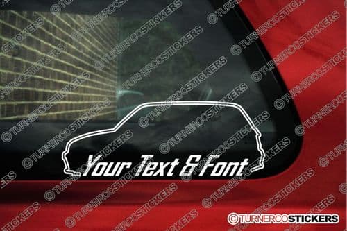 2x BMW Mini Cooper S / one,1st gen CUSTOM TEXT car surround stickers
