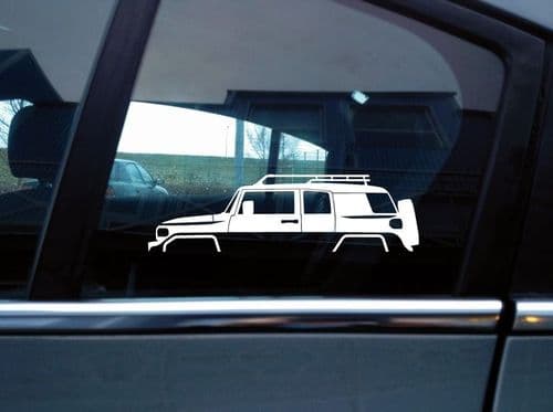 2x car silhouette sticker - for Toyota FJ Cruiser S203