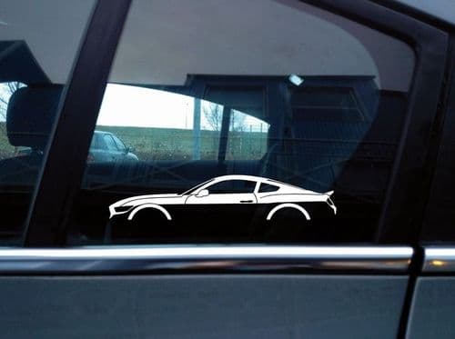 2X Car silhouette stickers - for Ford Mustang GT 2015-2017 6th gen S550 S194