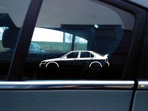 2X Car silhouette stickers for Honda Civic VTi MB6