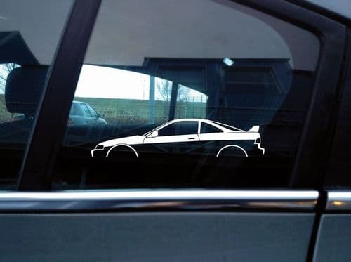 2X Car silhouette stickers - for Honda Integra Type-R DC2 JAP SPEC JDM