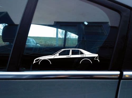 2x Car Silhouette stickers - Lexus IS 200 / 300 1st gen XE10