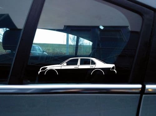 2x Car Silhouette stickers - Lexus LS 430 3rd gen (2003-2006)