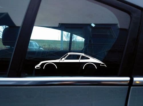 2x classic Car Silhouette sticker - Porsche 911 carrera ( 993 )