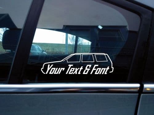 2x Custom YOUR TEXT car sticker - for Jeep Grand Cherokee ZJ | classic