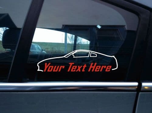 2x Custom YOUR TEXT car sticker - for Nissan 350Z /fairlady Z | Z33 drift