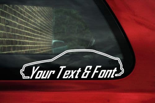 2x Custom YOUR TEXT car stickers Toyota Corolla Levin AE86 GT Apex