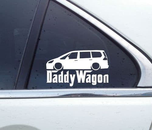 2x DADDY WAGON lowered car stickers - for Ford Galaxy mk3