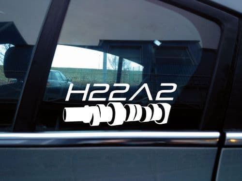 2x H22A2 engine code cam sticker for Honda Prelude 2.2i vtec,4th gen (BB1) V189