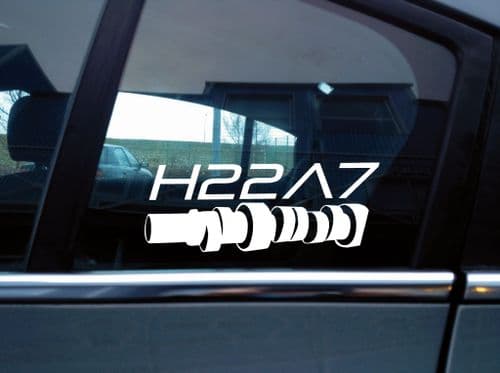 2x H22A7 engine code 'cam' sticker Decal. For Honda Accord Euro type-R CH1 V185