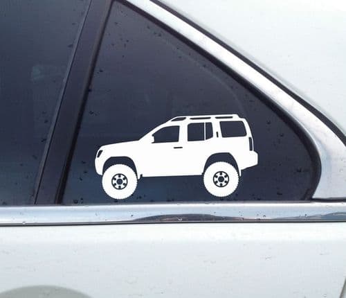 2X Lifted 4x4 outline stickers - for Nissan Xterra 2nd gen N50 T67